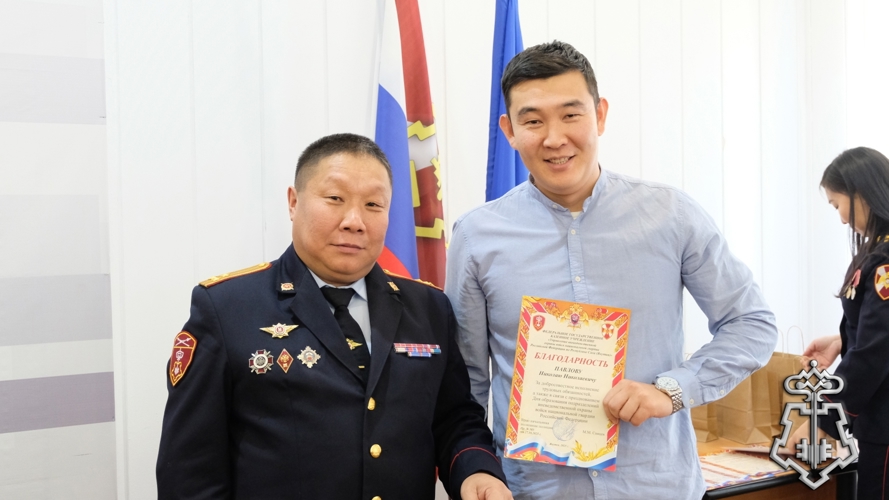 Полковник полиции Сергей Челищев провел торжественное собрание для личного состава УВО Якутии 