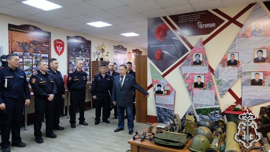Начальники районных подразделений вневедомственной охраны посетили музей тероргана Росгвардии