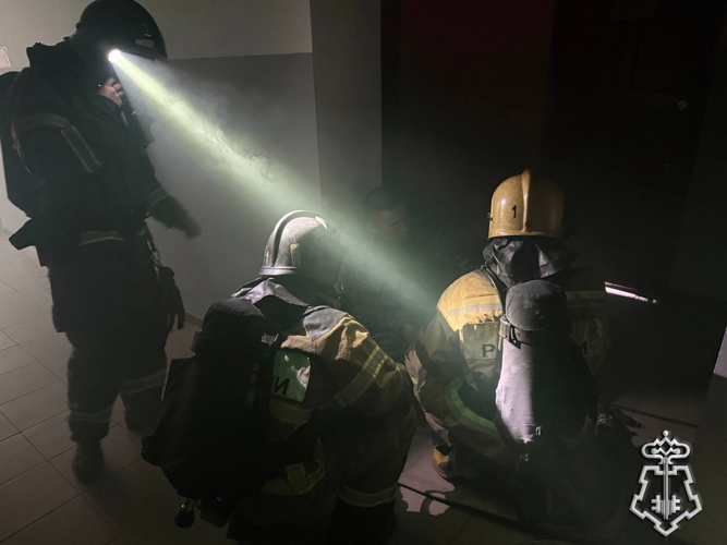 В Якутском отделе вневедомственной охраны Росгвардии прошли совместные пожарно-тактические занятия