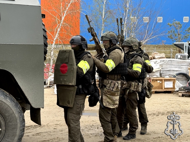 На базе Якутской ГРЭС-1 прошло тактико-специальное занятие Росгвардии